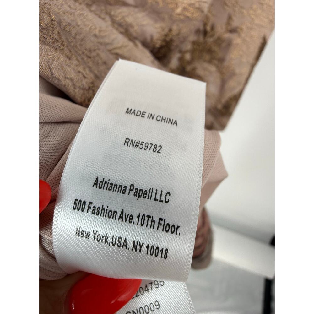Elegant Floral Taupe Maxi Dress with Pink Accents - Picture 12 of 12